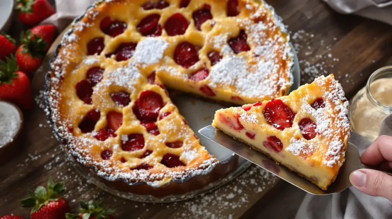 J’ai trouvé le dessert léger qui fait l’effet d’une pâtisserie pro : ce clafoutis aux fraises